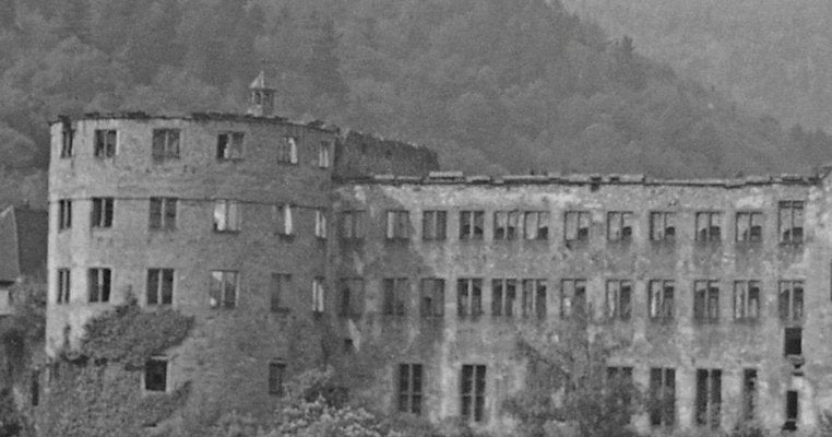 Grosse Scheffelterrasse Terrace to Castle, Heidelberg Germany 1938, Printed 2021-DYV-990651