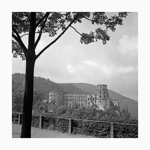 Grosse Scheffelterrasse Terrace to Castle, Heidelberg Germany 1938, Printed 2021-DYV-990651