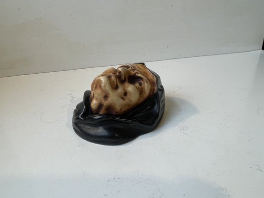 Grotesque Monk Wall Candle Head in Plaster, Italy, 1890s-LCR-2038130