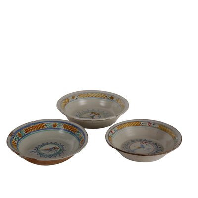 Grottaglie Majolica Bowls, Set of 3-VMM-1767983