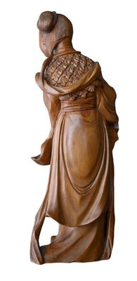 Guanyin Statue Carved in Boxwood-RIK-2024294