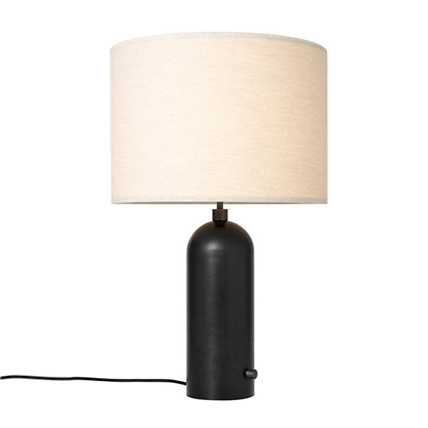 Gravity Table Lamp Large by GUBI #Darkened Steel and Canvas Shade Large