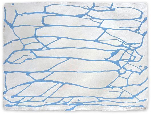 Gudrun Mertes-Frady, Tide Meets the River, Ink Drawing, 2022-RMD-1443887