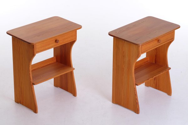 Guldheden Bedside Tables by Carl Malmsten, 1960s, Set of 2-QU-1706884