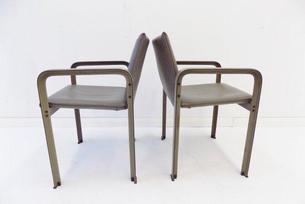 Gulf of the Poets Dining Chairs by Toussaint for Matteo Grassi, 1970s, Set of 2-HUW-744342