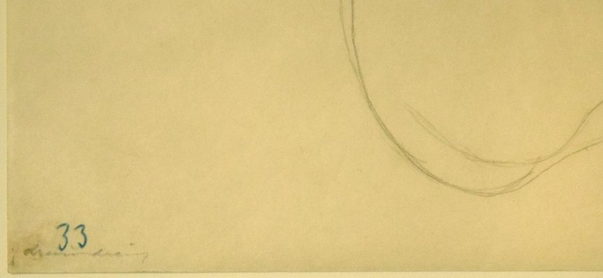 Gustav Klimt, Nude of Woman Reclined on the Back of a Chair on the Right, Original Drawing circa 1905-ZCI-756188