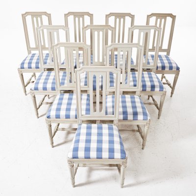 Gustavian Chairs, 1970s, Set of 10-VAP-2040466