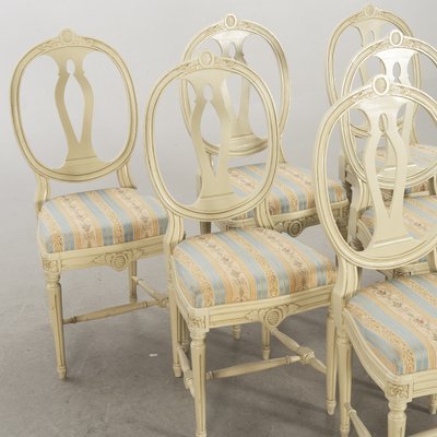 Gustavian Dining Chairs, 1920s, Set of 2-VAP-673907