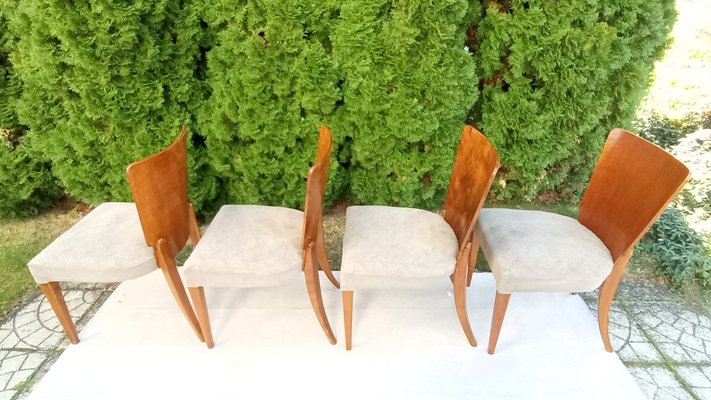 H-214 Chairs by Jindrich Halabala for Up Závody, 1940s, Set of 4-VIC-2018205