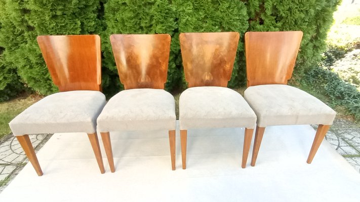 H-214 Chairs by Jindrich Halabala for Up Závody, 1940s, Set of 4-VIC-2018205