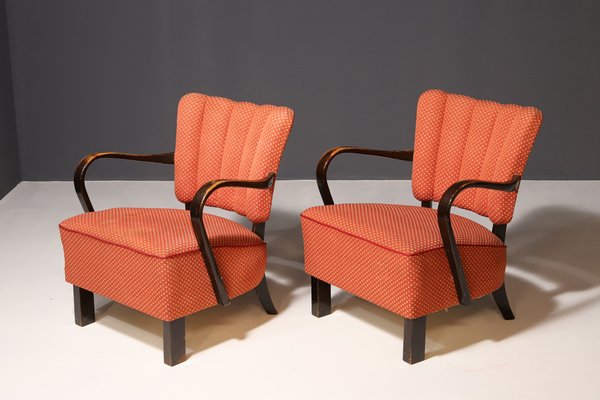 H-237 Cocktail Chairs by Jindřich Halabala, 1950s, Set of 2-HXT-2043198