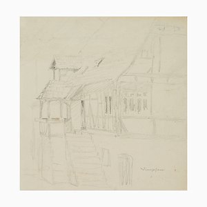 H. Christiansen, Half -Timbered House with Entrance Stairs in Bad Wimpfen, 1922,-OJR-1273363