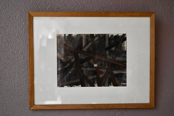 H. Doll, Nocturne, 1971, Painting on Paper, Framed-AIU-1780660