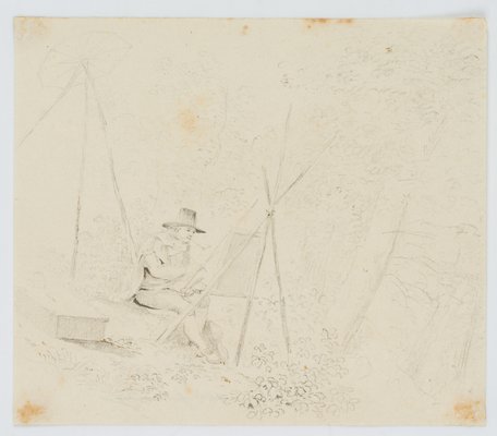 H. Freudweiler, Artists in the Landscape, 1780, Pencil-OJR-1273254