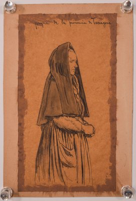 H. Scott, Figurative Drawings, 19th-Century, Pencil on Paper, Set of 2-AOI-1311604