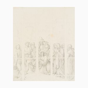 H. Stohl, Design for Carrying Christ on the Cross, 1850, Pencil-OJR-1273316