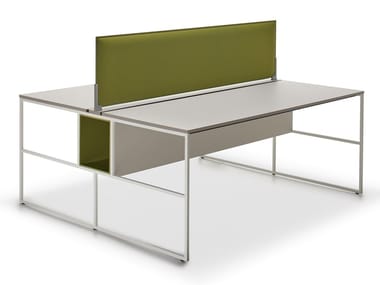 20.VENTI - Rectangular Fenix-NTM¢ç office desk by MDF Italia