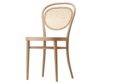 215 R - Wooden chair with seat and backrest in cane work by Thonet