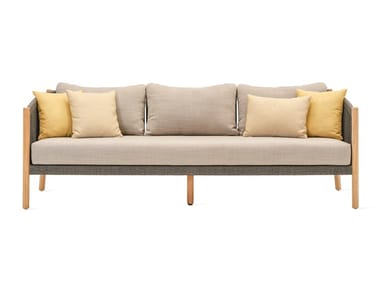 LENTO - 3 seater rope garden sofa by Vincent Sheppard