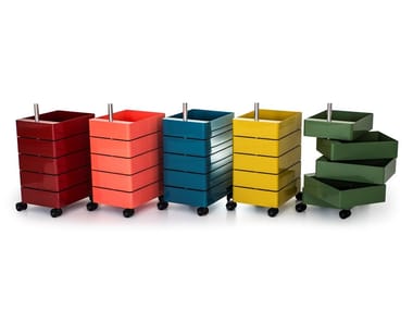 360¡Æ - ABS chest of drawers with casters by Magis