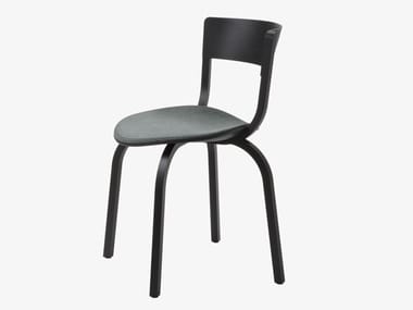 404 SP - Wooden chair with integrated cushion by Thonet