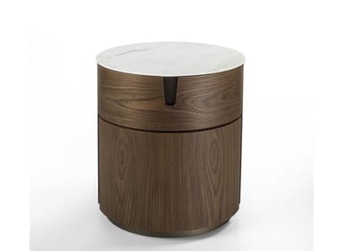 TYLSA NIGHT 54 - Wooden bedside table by Porada