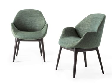 CALATHEA - Fabric easy chair by Giorgetti