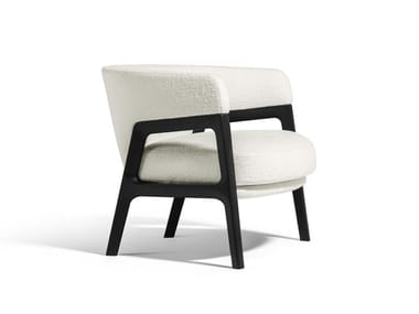 DUO - Fabric armchair by Poltrona Frau