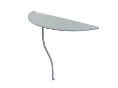 ONE LEGGED TABLE - Glass console table by Cappellini