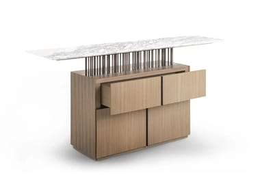 G-CODE - Marble chest of drawers by Giorgetti