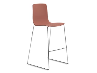 AAVA 02 - High sled base barstool by Arper