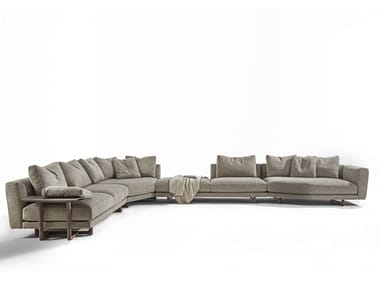 ABACUS - Corner sectional fabric sofa by Porada