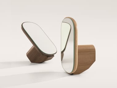 AD MIRE - Table-top framed wooden mirror by Zeitraum