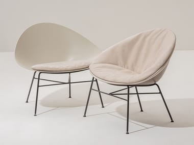 ADELL - 4 legs fabric easy chair by Arper