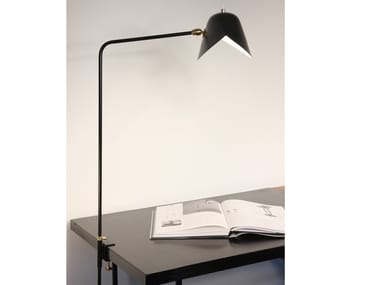 AGRAF?E SIMPLE - Adjustable metal desk lamp by Serge Mouille