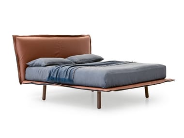 ALADINO - Double bed with upholstered headboard by Pianca