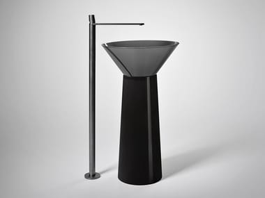 ALBUME CONO - Freestanding Cristalmood® washbasin by Antonio Lupi Design