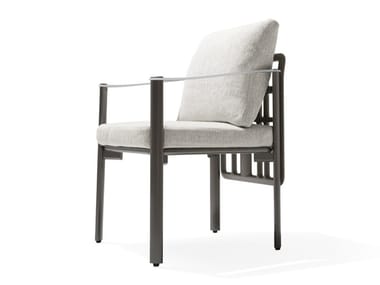 ALD?A - Garden fabric easy chair with armrests by Giorgetti