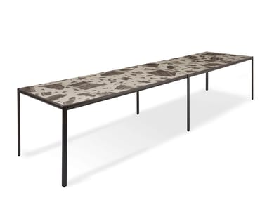 ALD?A - Rectangular marble garden table by Giorgetti