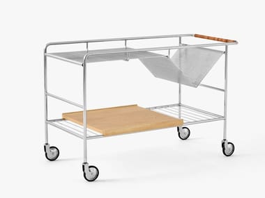 ALIMA NDS1 - Steel and wood drinks trolley by &tradition