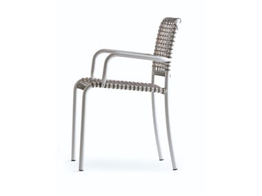 ALLU 24 I/224 I - Stackable chair with armrests by Gervasoni