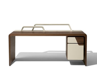 ALMA - Rectangular writing desk with drawers by Giorgetti