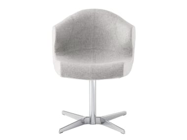 ALSTER - Fabric chair with 4-spoke base by Ligne Roset