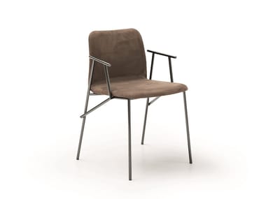 ALUNNA - Upholstered Eco-leather chair by Pianca