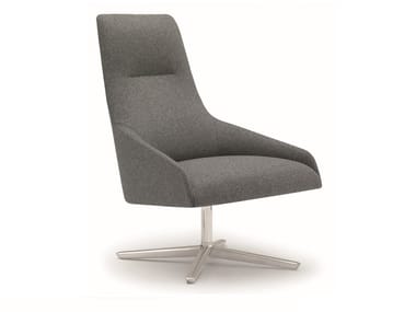 ALYA BU1520 - Upholstered high-back armchair with 4-spoke base by Andreu World