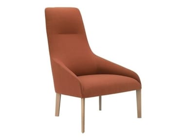 ALYA BU1522 - Upholstered high-back armchair by Andreu World