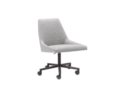 ALYA SI1557 - Upholstered office chair with castors with 5-Spoke base by Andreu World