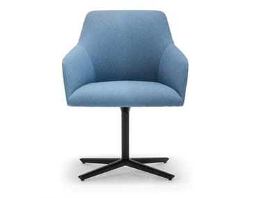 ALYA SO1532 - Swivel chair with 4-spoke base with armrests by Andreu World