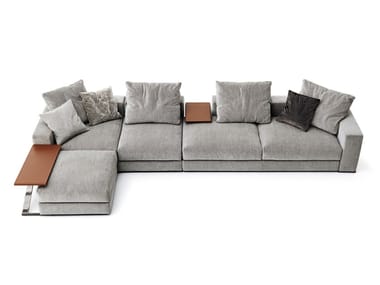 ANANTA CLASS - Sectional fabric sofa with removable cover by Saba Italia