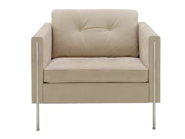 ANDY - Fabric armchair with armrests by Ligne Roset